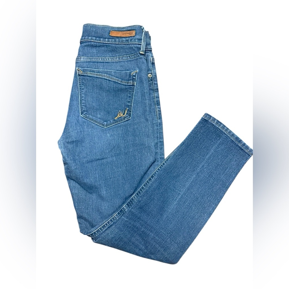 Express Mid Rise Cropped Legging Jeans  Skinney Fit Size 4